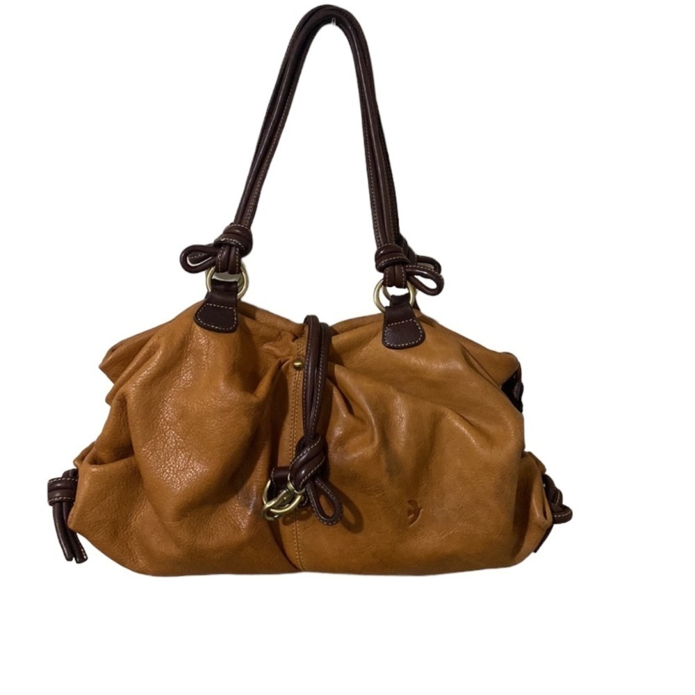 Cécile Jeanne vintage leather handbag large brown black retro Y2K minimalist